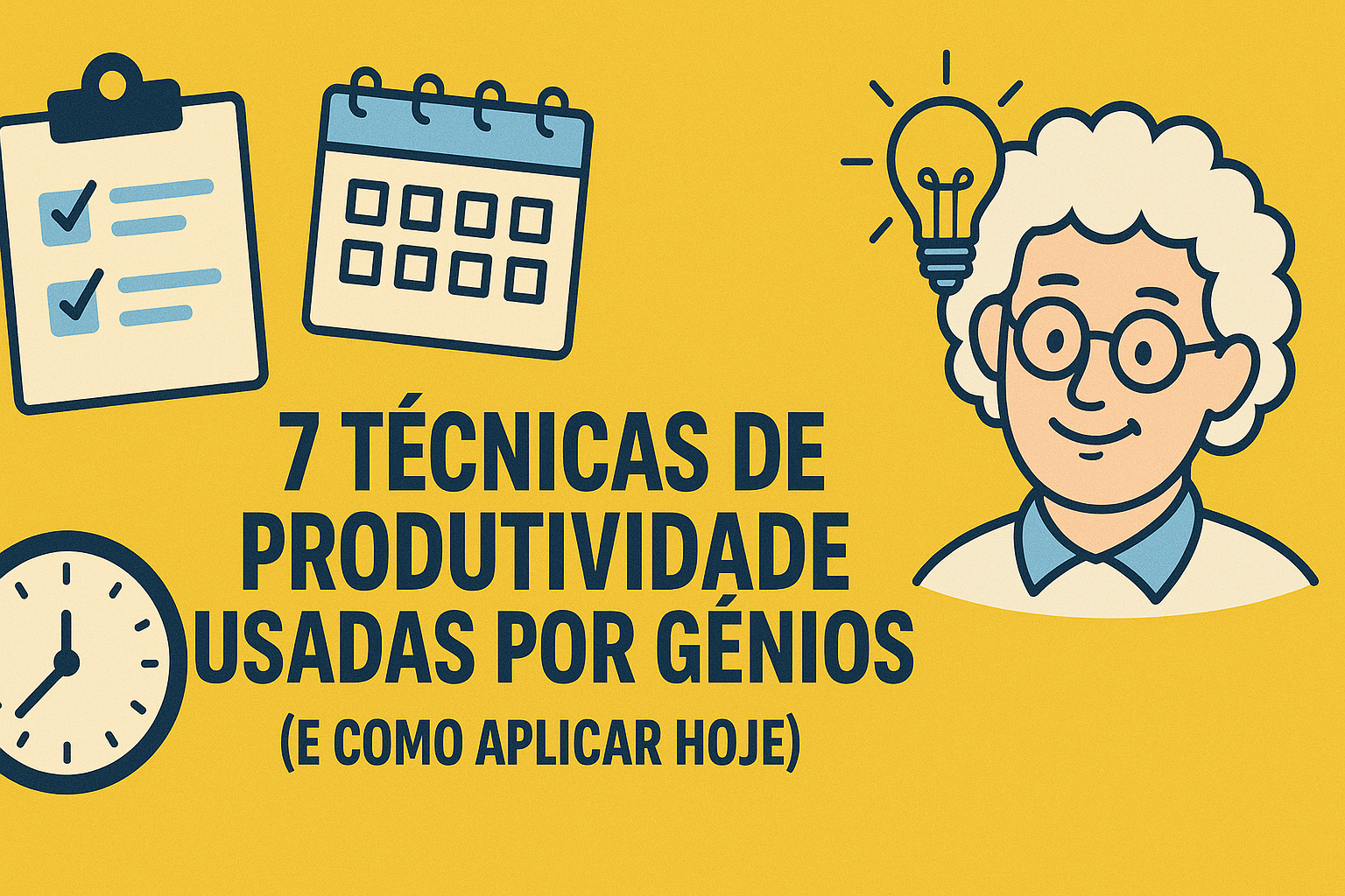 7 Técnicas de Produtividade Usadas por Gênios